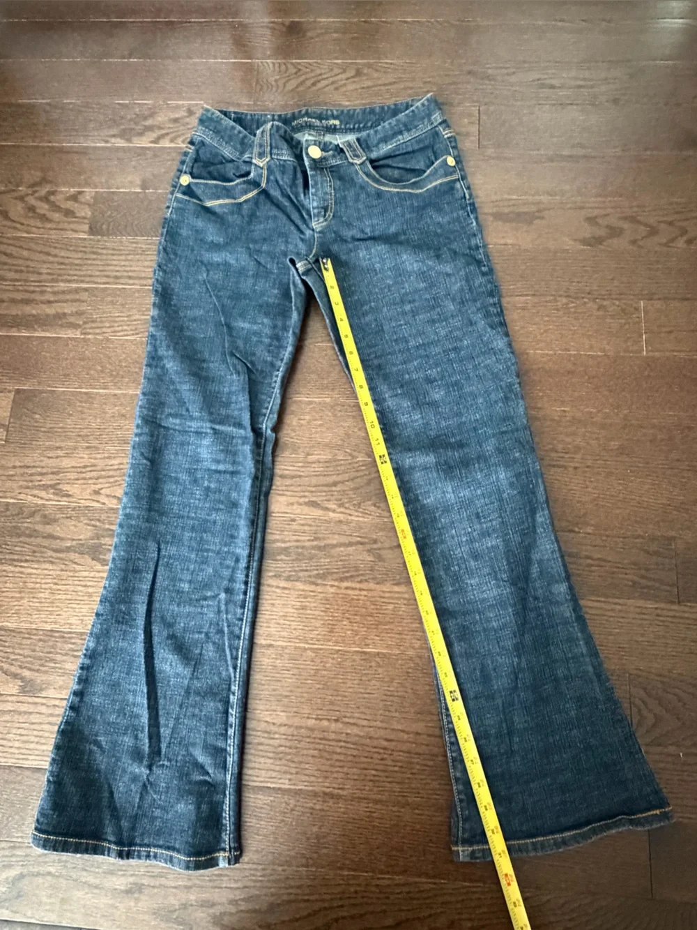 Michael Kors  Women dark wash low-rise bootcut flare denim jean Size 8